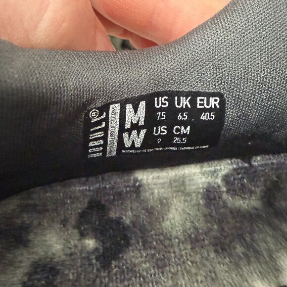 NOBULL Ripstop Runner Grey Black Tie-Dye Weight Lifting Crossfit Womens Size 9 - Picture 9 of 9